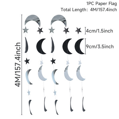 Banner steag Eid Mubarak Decor pentru Ramadan pentru acasă Decor de petrecere islamică musulmană 2023 Ramadan Kareem Eid Al Adha Cadouri DIY