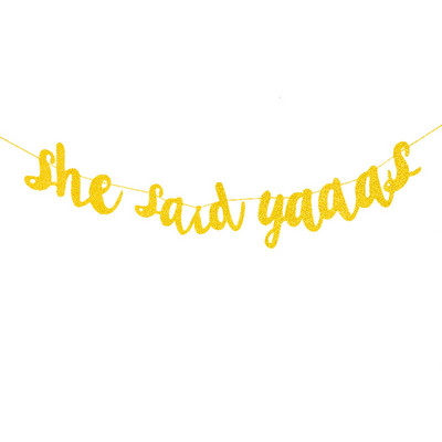 Decorat nunta Mireasa va fi Decorat pentru petrecere burlacilor Banner cu sclipici Accesorii pentru decorare pentru dus de nunta