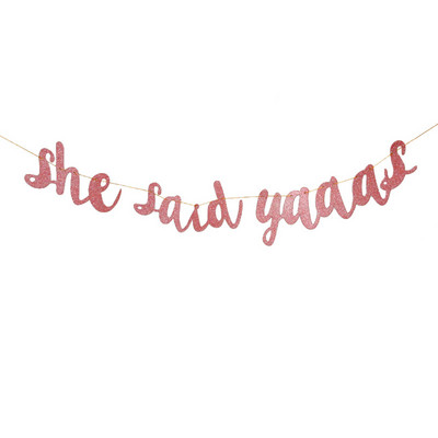 Decorat nunta Mireasa va fi Decorat pentru petrecere burlacilor Banner cu sclipici Accesorii pentru decorare pentru dus de nunta