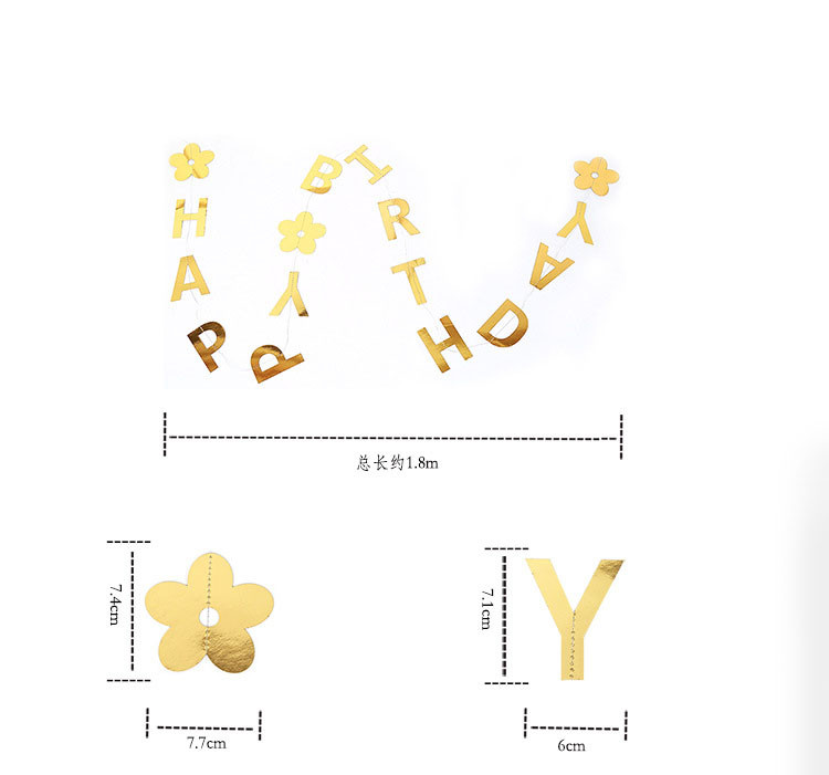 Happy Birthday Κάθετες γιρλάντες Πανό για αγόρι κορίτσι Παιδιά Ενήλικες Baby Shower 1st Birthday Party Decoration Bunting Supplies 1,8m