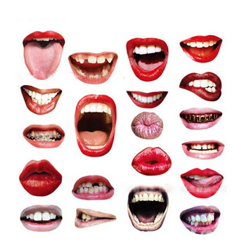 20 τεμ. Funny Lip Mouth Photobooth Props Διακόσμηση γάμου Funny Lip Photo Booth Διακοσμήσεις για πάρτι γενεθλίων για ενήλικες