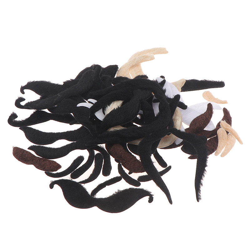 48 bucăți creativ costum amuzant mustață petrecere pirat Halloween cosplay mustață falsă barbă mustață copil adult noutate pentru petrecere