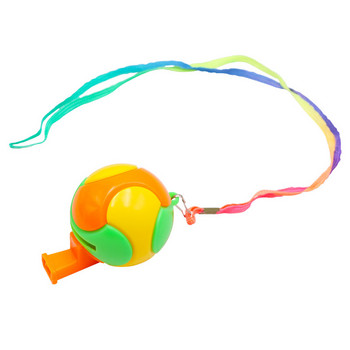 5Pcs Детска футболна цветна пластмасова свирка Подарък за детски рожден ден Cheer Noise Maker Играчки Парти сувенири Забавен реквизит Рефери Говорител