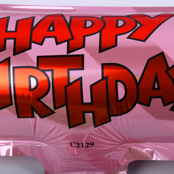 Рожден ден Синя розова надуваема рамка за снимки Фото кабина Реквизит Честит рожден ден Парти Декорации Деца Възрастни Рамка за снимки Парти