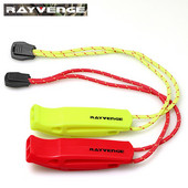 RAYVENGE saugos švilpukas su virvele, skirtas plaukiojimui valtimis, baidarėmis, avariniu išgyvenimu, gelbėjimo liemene, gelbėjimo signalizacija, plaukimu, jūros sportu