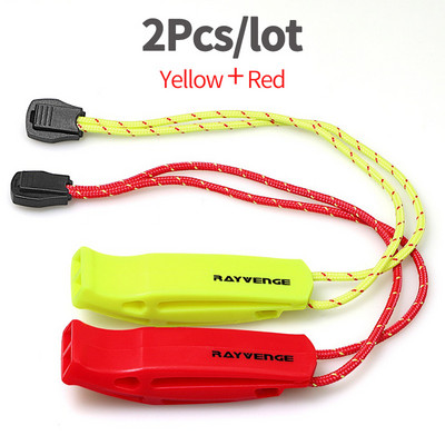 RAYVENGE saugos švilpukas su virvele, skirtas plaukiojimui valtimis, baidarėmis, avariniu išgyvenimu, gelbėjimo liemene, gelbėjimo signalizacija, plaukimu, jūros sportu