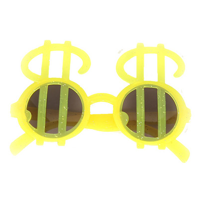 Χρυσό Ασημένιο Δολάριο Πινακίδα Γυαλιά Photobooth Διακόσμηση γενεθλίων Φωτογραφία για πάρτι γενεθλίων Διακοσμητικά γυαλιά πάρτι