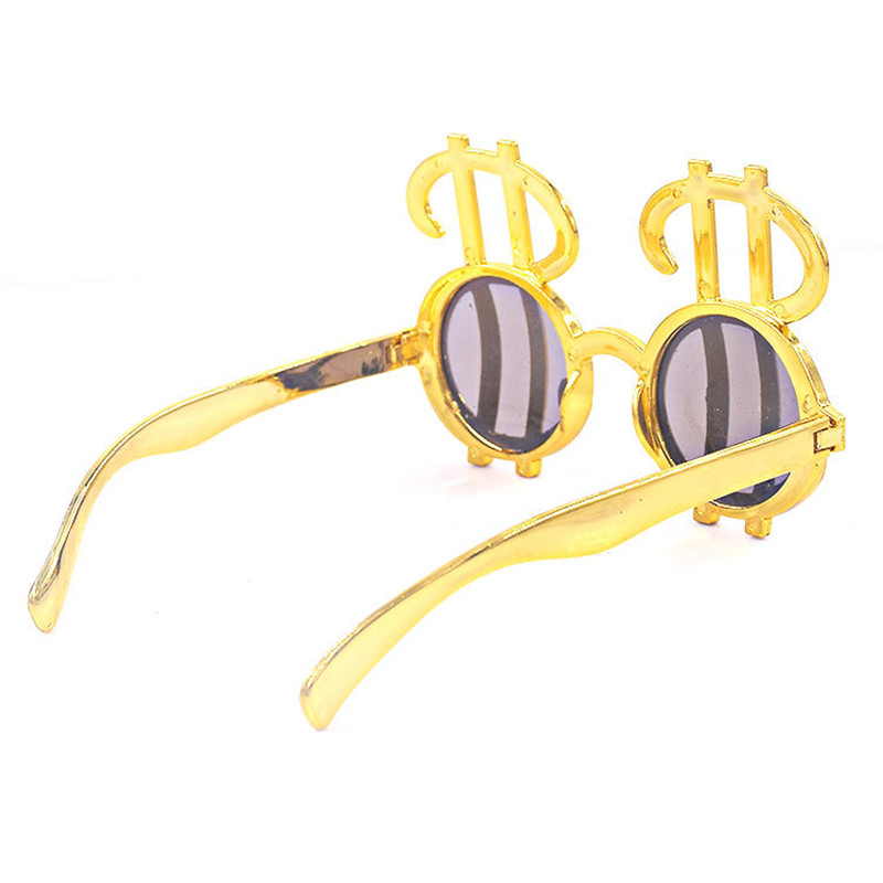 Χρυσό Ασημένιο Δολάριο Πινακίδα Γυαλιά Photobooth Διακόσμηση γενεθλίων Φωτογραφία για πάρτι γενεθλίων Διακοσμητικά γυαλιά πάρτι