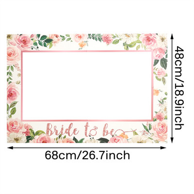 1 τεμ. Bride To Be Photo Booth Props Πλαίσιο Κότα Bachelorette Διακόσμηση πάρτι Bridesmaid Bridal Shower Wedding Photobooth Props Supplies
