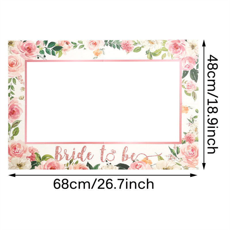 1 τεμ. Bride To Be Photo Booth Props Πλαίσιο Κότα Bachelorette Διακόσμηση πάρτι Bridesmaid Bridal Shower Wedding Photobooth Props Supplies