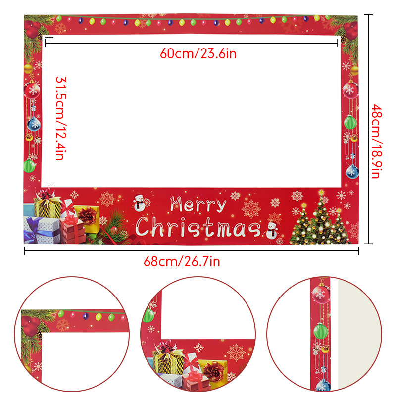 1 tk häid jõule fotokabiini raam lastele täiskasvanutele mõeldud jõulupeo kaunistustarvikud Navidad Noel uusaasta Natali fotorekvisiidi raam