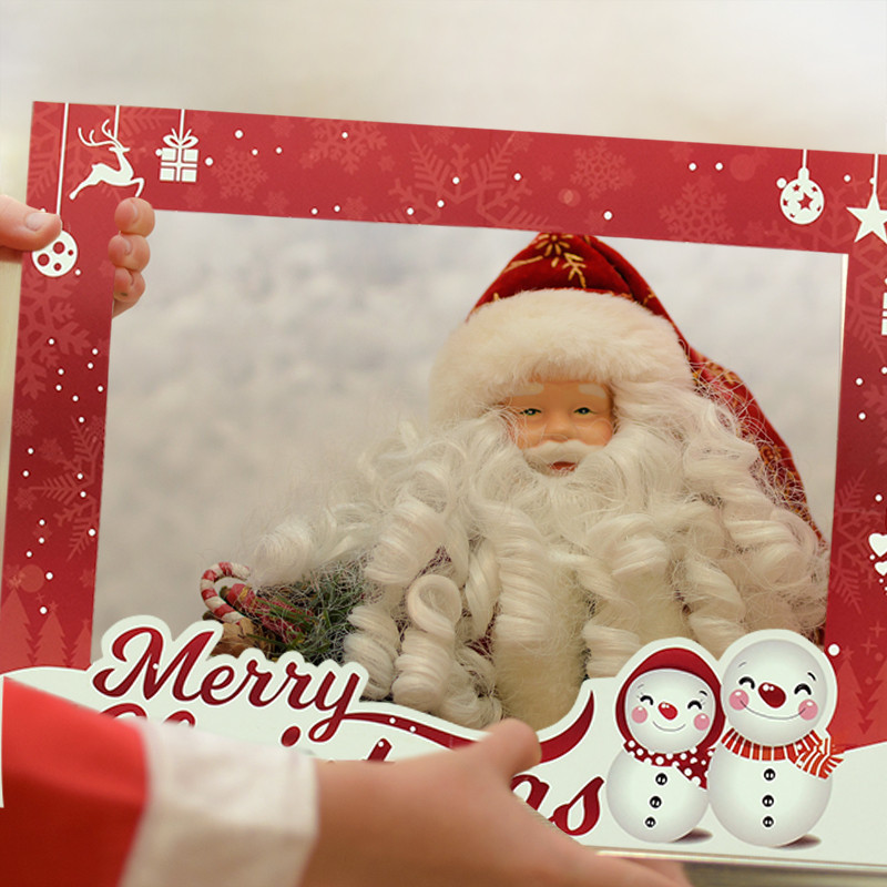 1 tk häid jõule fotokabiini raam lastele täiskasvanutele mõeldud jõulupeo kaunistustarvikud Navidad Noel uusaasta Natali fotorekvisiidi raam