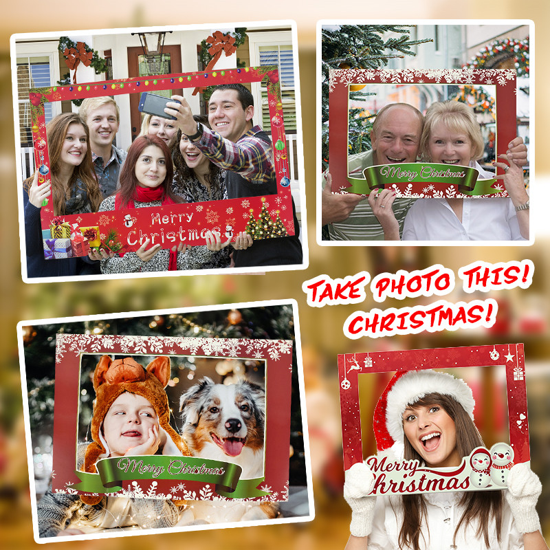 1 tk häid jõule fotokabiini raam lastele täiskasvanutele mõeldud jõulupeo kaunistustarvikud Navidad Noel uusaasta Natali fotorekvisiidi raam