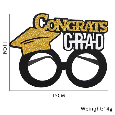 Decoratiuni pentru petrecerea de absolvire 2022 Sărbătoare Liceu Decorare de absolvire Ochelari Fotografie pentru petrecere Rezită foto graduacion