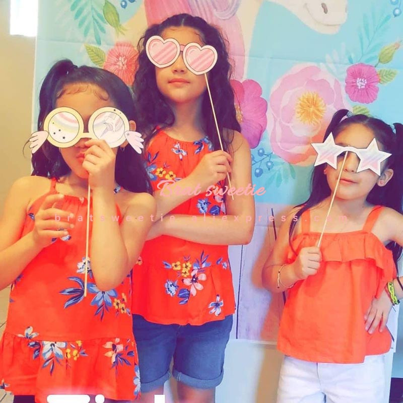 29 buc/set Unicorn Party Photo Booth Props Curcubeu Unicornio One 1st First Birthday Party Decoration Party Favor Supplies C17