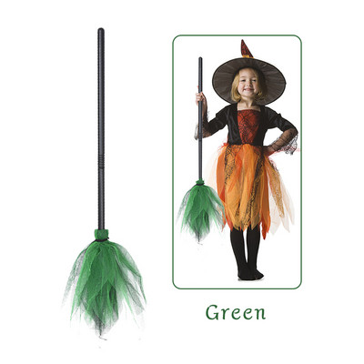 Halloween Witch Broom Handcraft Decorativ Miracle Broom Party Prop pentru Halloween Dance Party Masquerade Cosplay