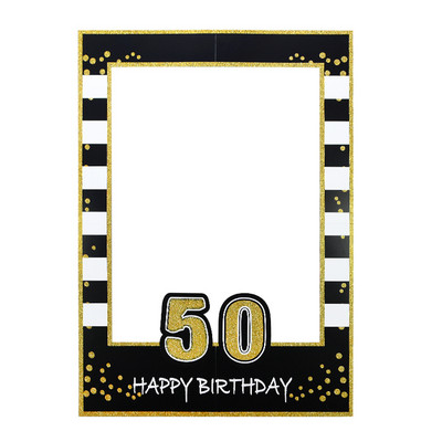 18 30 40 50 60. Születésnapi Party fotó kellékek Fekete arany fotófülke kellékek Felnőtteknek Boldog születésnapot Léggömbök Party dekorációs kellékek
