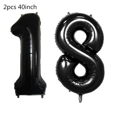 18 30 40 50 60. Születésnapi Party fotó kellékek Fekete arany fotófülke kellékek Felnőtteknek Boldog születésnapot Léggömbök Party dekorációs kellékek