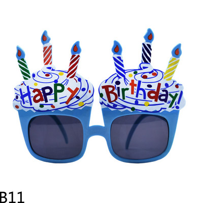 La mulți ani Ochelari amuzanți, drăguț, noutate, lumânare, ochelari de vedere, ochelari de soare pentru petrecerea din Hawaii, pentru copii, recuzită pentru cabina foto