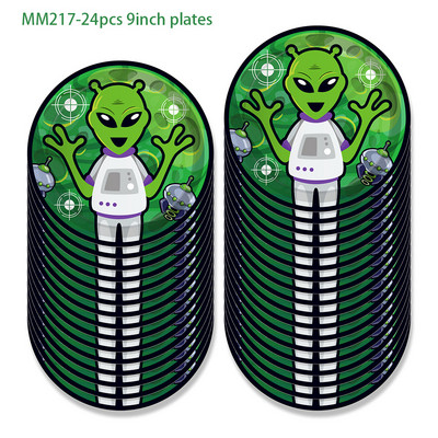 25 buc/set copii cosplay desene animate Space Saucerman joc extraterestru ANIVERSAREA petrecere hârtie foto booth recuzită baby shower decorațiuni pentru petrecere