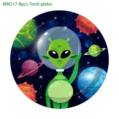 25 buc/set copii cosplay desene animate Space Saucerman joc extraterestru ANIVERSAREA petrecere hârtie foto booth recuzită baby shower decorațiuni pentru petrecere