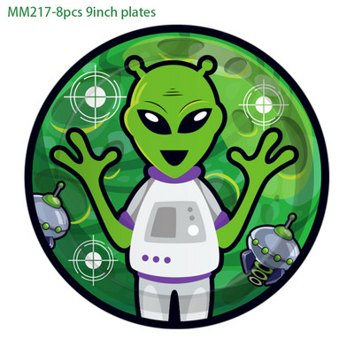 25 buc/set copii cosplay desene animate Space Saucerman joc extraterestru ANIVERSAREA petrecere hârtie foto booth recuzită baby shower decorațiuni pentru petrecere