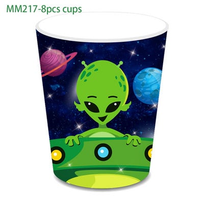 25 buc/set copii cosplay desene animate Space Saucerman joc extraterestru ANIVERSAREA petrecere hârtie foto booth recuzită baby shower decorațiuni pentru petrecere