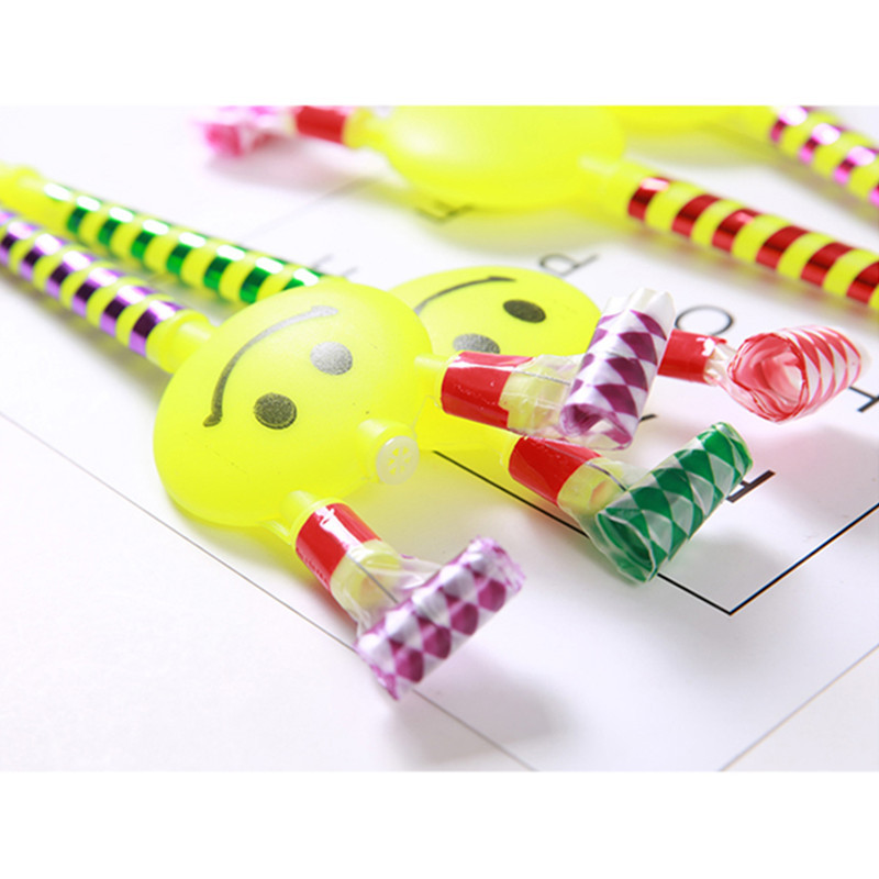 5 ΤΕΜ/Πακέτο Smiley Face Blowout Whistles Προμήθειες γάμου Παιδικά Μπομπονιέρες για πάρτι γενεθλίων Noice Maker Παιχνίδια Goody Bags Pinata Wacky Toy