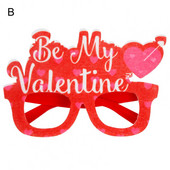 Ochelari unisex Creativ unic, stiluri multiple, decor cu litere de dragoste, ramă de ochelari de Ziua Îndrăgostiților pentru dans