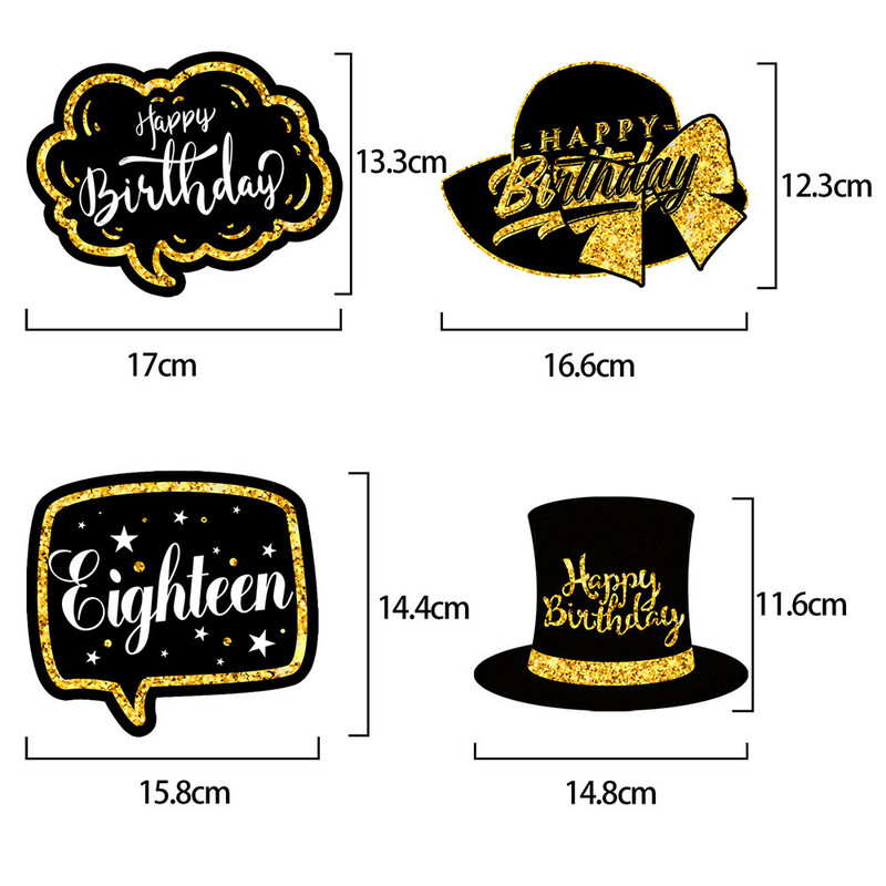 Aniversare 18-a 30-a 40-a La mulți ani Recuzită pentru cabina foto Recuzită pentru cabina foto 30 de ani Decorațiuni pentru petrecerea de aniversare Adult 40 50 60