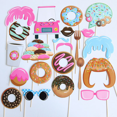 Amuzant Halloween Party Photo Booth Recuzită DIY Mustață Buze Ochelari Măști Horror Fantomă Licență Foto Booth Decorare petrecere de Paște