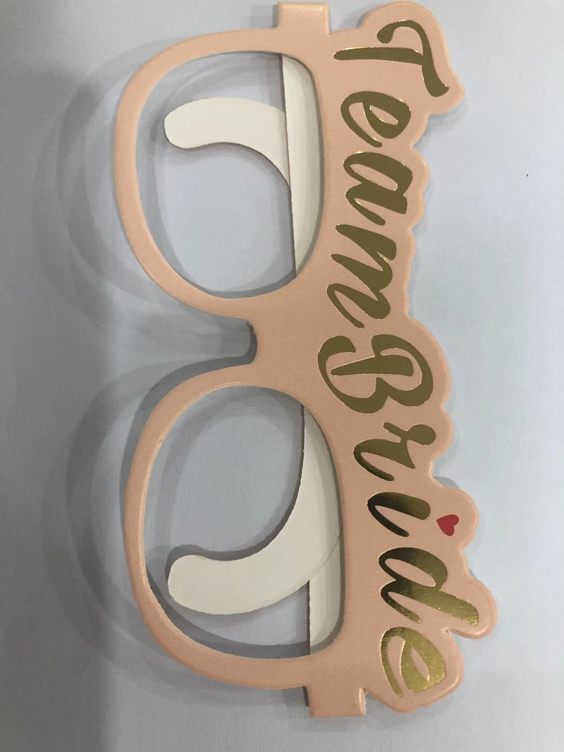 Χάρτινα γυαλιά Bride to be Bridel Shower Party Photo booth Props Wedding Bridesmaid Games Supplies Bachelorette Party Decorations