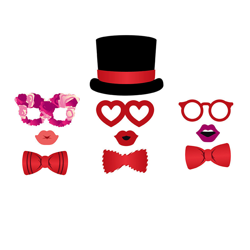 Ziua Îndrăgostiților 35 de recuzită set de recuzită foto DRAGOSTE trage steagul Sărută-mă dulce dragoste 520 Petrecere Tanabata