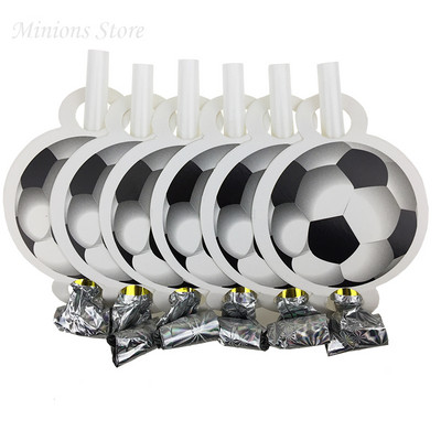 12tk/partii Multifilm Jalgpalliteemalised Viled Lastepidu Multifilm Blowing Dragon Blowout Beebi sünnipäevapidu Dekoratsioon ja tarvikud