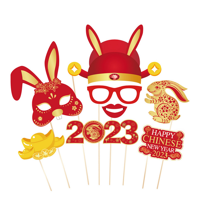 25 buc. Lanternă roșie în stil chinezesc Fericit 2023 Anul Nou chinezesc Rezită pentru cabină foto Recuzită pentru cabină foto Decorații pentru festivalul de primăvară