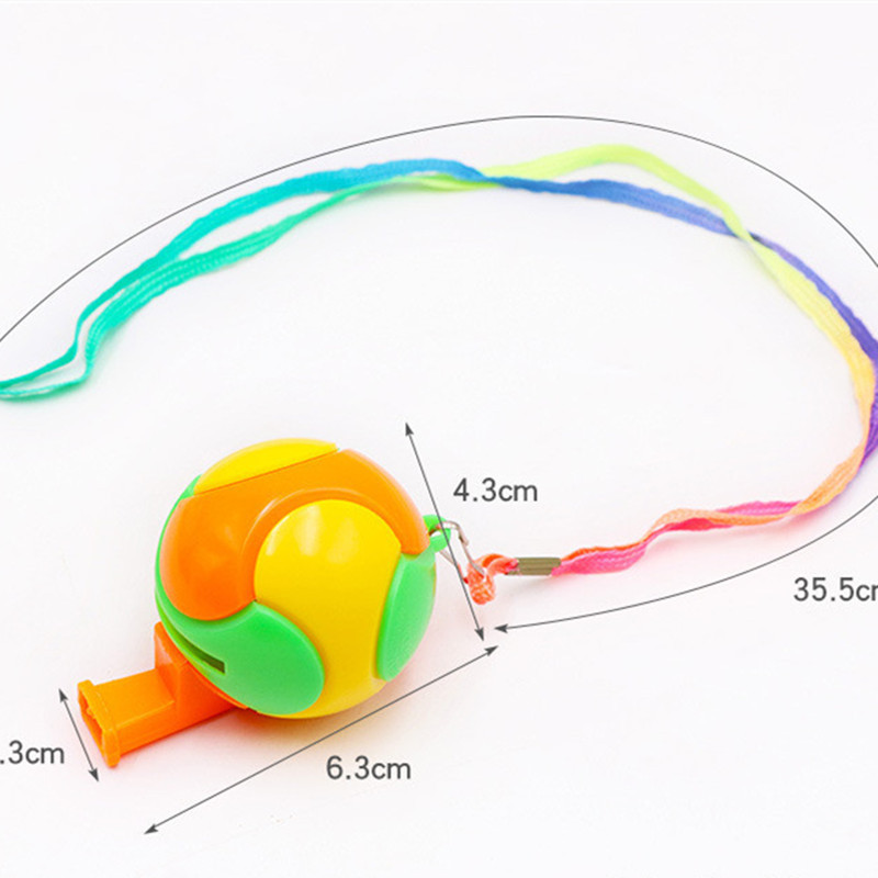 3 vnt./pak. Spalvingas plastikinis švilpukas, vaikiškas žaislinis ragas, futbolo rungtynės, paimkite virvę, švilpukas, sporto reikmenys lauke, pagalbos skambutis