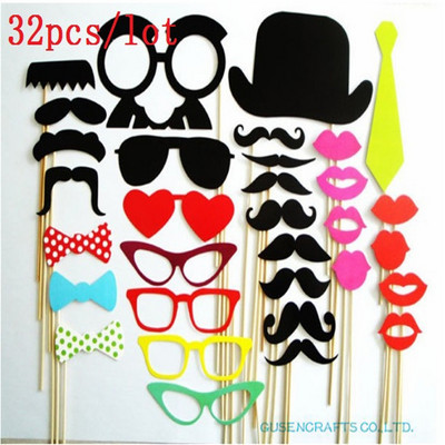 Props Married Photo Booth Props Photobooth Favoruri de nunta Ochelari Carte de hârtie Mască amuzantă Decor pentru petrecere Apel foto
