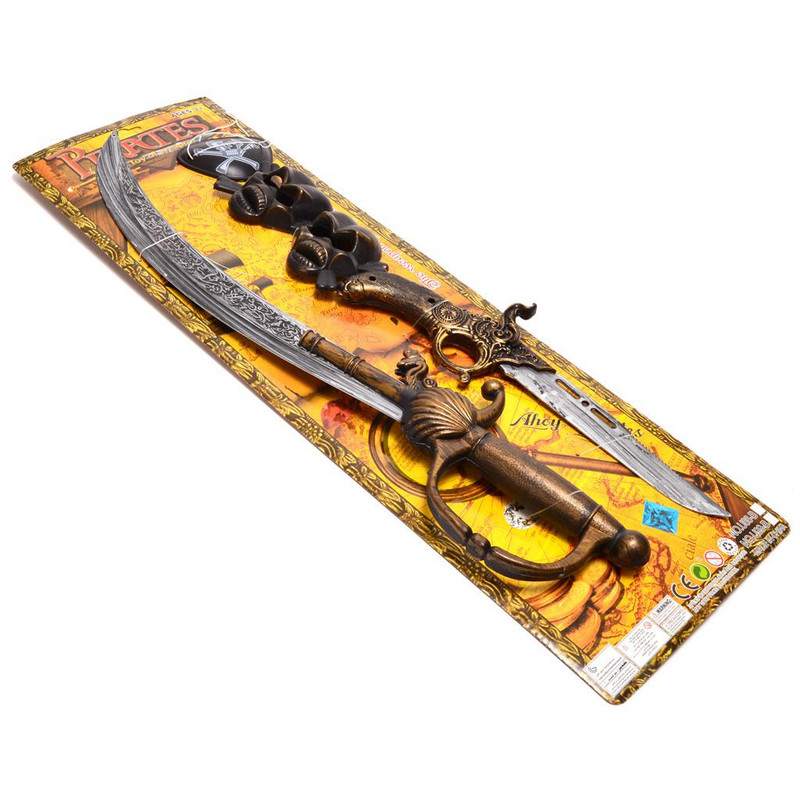 Нож с маска, Пирати, Комплект 4 броя, Пластмасови