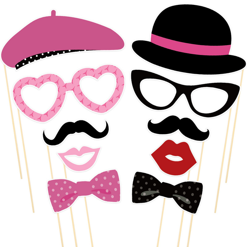 Fotografie Petrecere Recuzită din Paris Accesorii pentru cabină Favoruri cu temă Eiffel franceză Stil selfie Turnul jubileului Jack Union