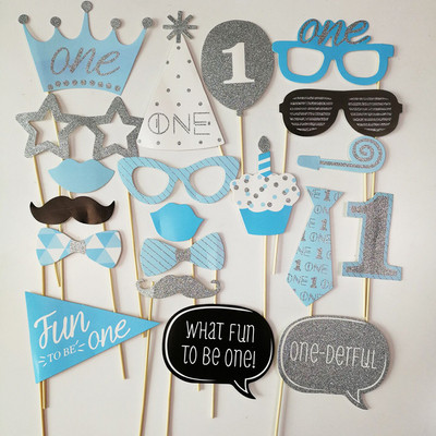 La mulți ani, recuzită pentru cabină foto, decorațiuni creative DIY amuzante pentru sărbătorirea zilei de naștere pentru Baby Show