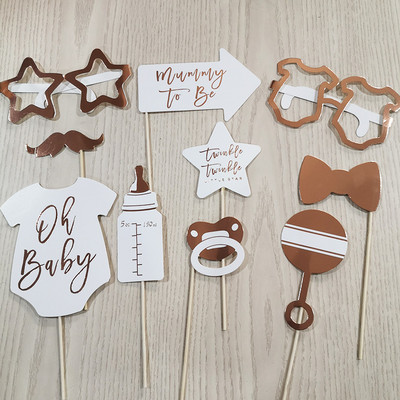 La mulți ani, recuzită pentru cabină foto, decorațiuni creative DIY amuzante pentru sărbătorirea zilei de naștere pentru Baby Show