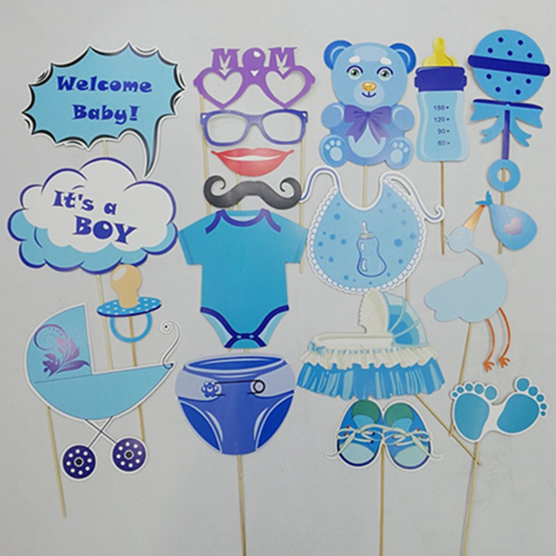 La mulți ani, recuzită pentru cabină foto, decorațiuni creative DIY amuzante pentru sărbătorirea zilei de naștere pentru Baby Show