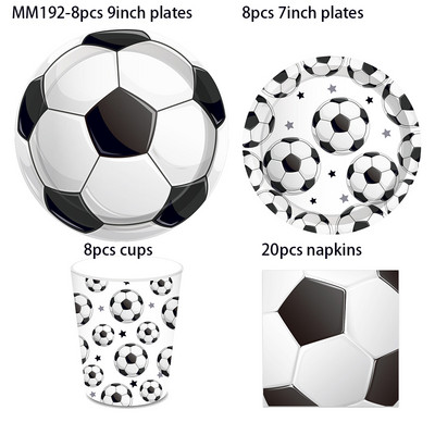 25 bucăți/set Sport Fotbal Fotbal Ziua de Naștere Hârtie Recuzită Photobooth Accesorii Fotografii Accesorii Copii Baby Shower Decoratiuni pentru petreceri