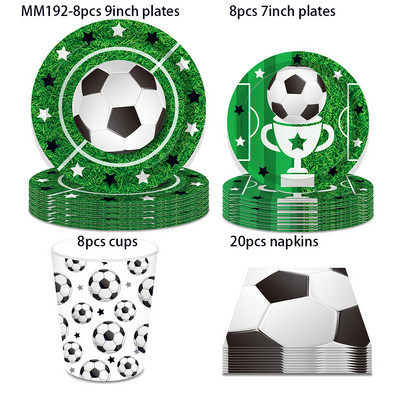 25 bucăți/set Sport Fotbal Fotbal Ziua de Naștere Hârtie Recuzită Photobooth Accesorii Fotografii Accesorii Copii Baby Shower Decoratiuni pentru petreceri