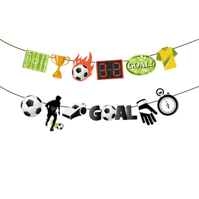 25 bucăți/set Sport Fotbal Fotbal Ziua de Naștere Hârtie Recuzită Photobooth Accesorii Fotografii Accesorii Copii Baby Shower Decoratiuni pentru petreceri