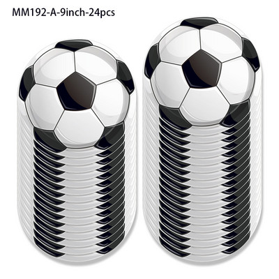 25 bucăți/set Sport Fotbal Fotbal Ziua de Naștere Hârtie Recuzită Photobooth Accesorii Fotografii Accesorii Copii Baby Shower Decoratiuni pentru petreceri