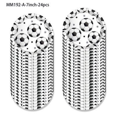 25 bucăți/set Sport Fotbal Fotbal Ziua de Naștere Hârtie Recuzită Photobooth Accesorii Fotografii Accesorii Copii Baby Shower Decoratiuni pentru petreceri