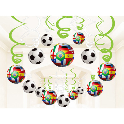25 bucăți/set Sport Fotbal Fotbal Ziua de Naștere Hârtie Recuzită Photobooth Accesorii Fotografii Accesorii Copii Baby Shower Decoratiuni pentru petreceri