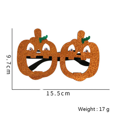 Halloweeni peo kõrvits Spiderweb skelett Fotokabiini rekvisiidid Prillid Prillid Mask Photobooth Aksessuaarid Halloweeni peotarbed