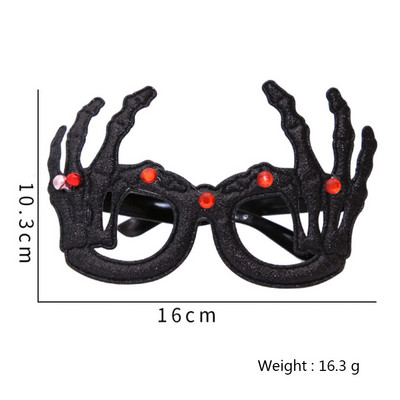 Halloweeni peo kõrvits Spiderweb skelett Fotokabiini rekvisiidid Prillid Prillid Mask Photobooth Aksessuaarid Halloweeni peotarbed